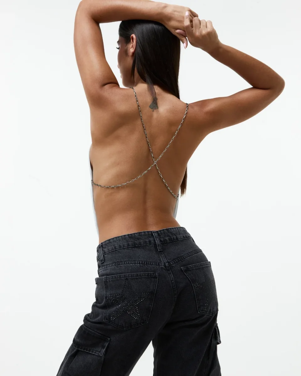 Blusa Degagê Chains Cinza - Image 3