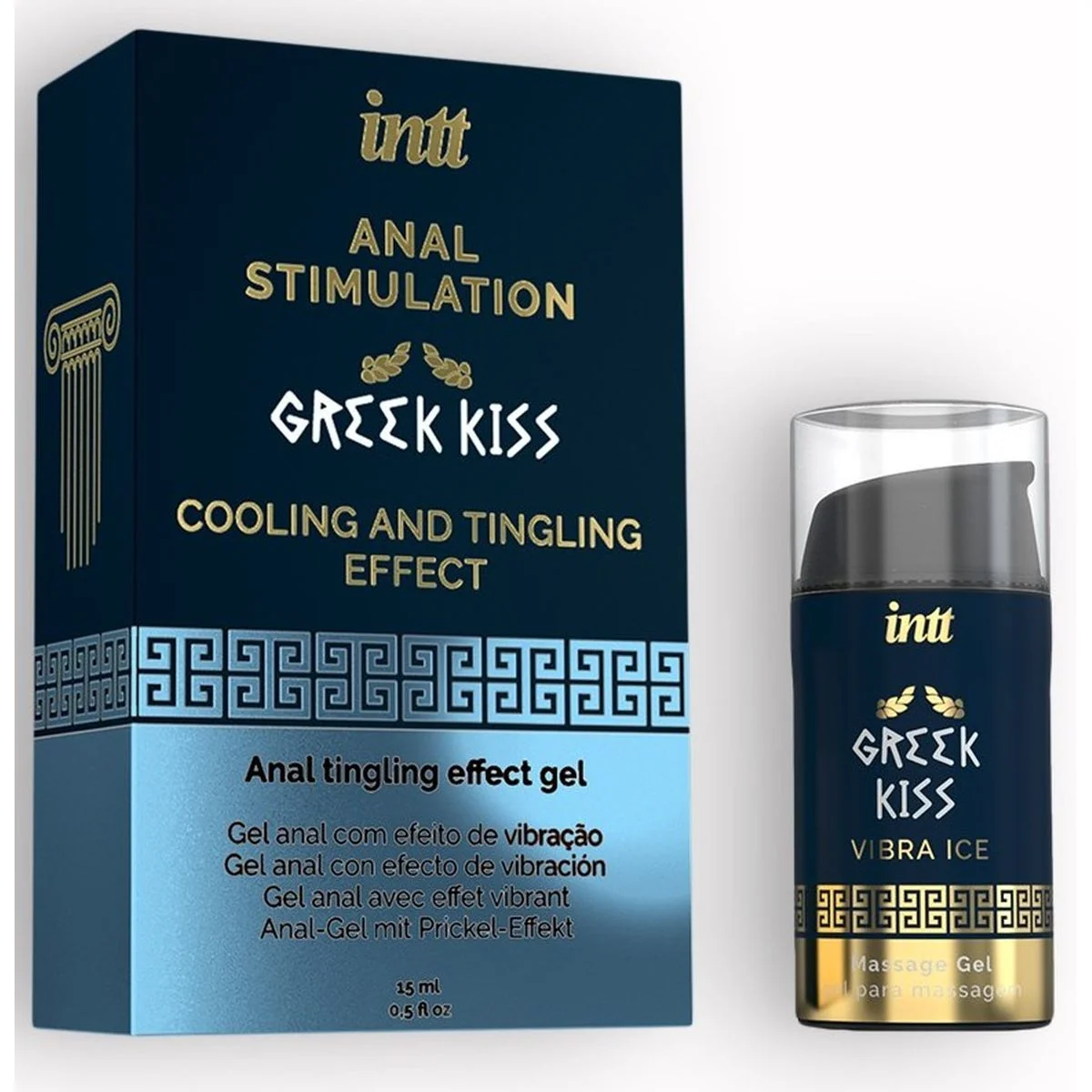 Gel Estimulante Anal GREEK KISS INTT — Efeito Vibração + Frescura | 15ml