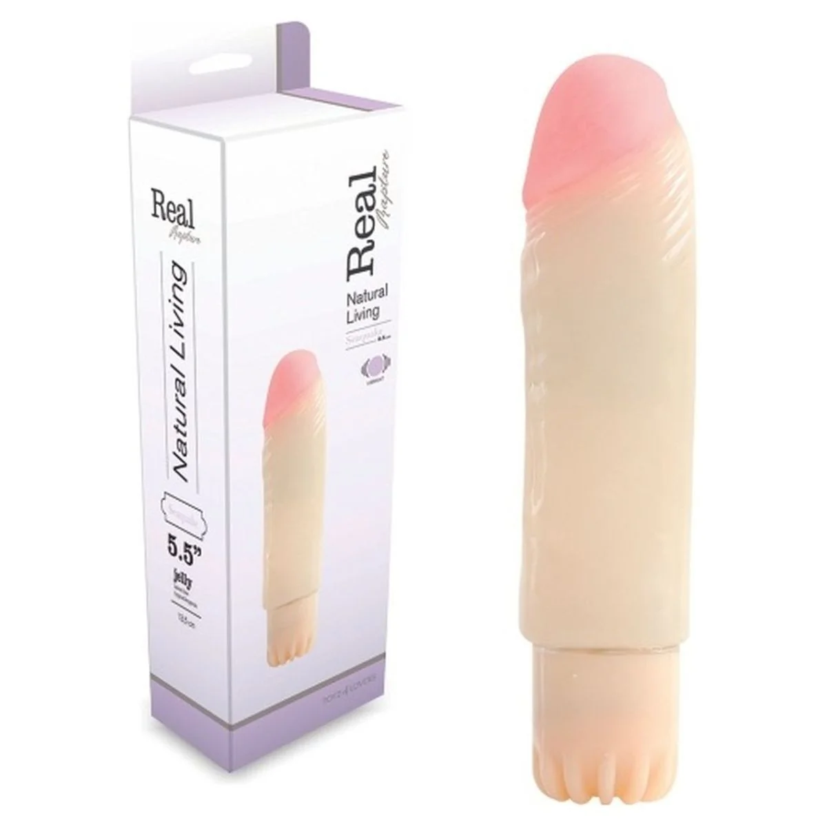 Vibrador Jelly Real Rapture Seaquake Branco — Vibração Ajustável | Compacto | 13.5cm