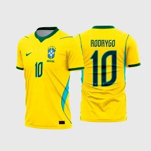 Arte Camisa Brasil Titular 2026 – 2028