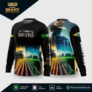 Arte Vetor Camisa AGRO – Agro Bruto – Brasil é Agro 2026
