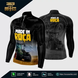 Arte Vetor Camisa AGRO Made in Roça 2025