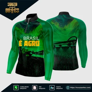 Arte Vetor Camisa AGRO – O Brasil é Agro 2025