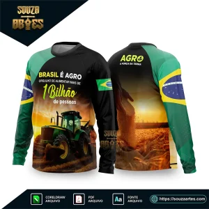 Arte Vetor Camisa AGRO – O Brasil é Agro 2026