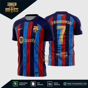 Arte Vetor Camisa Barcelona Titular 2022-2023