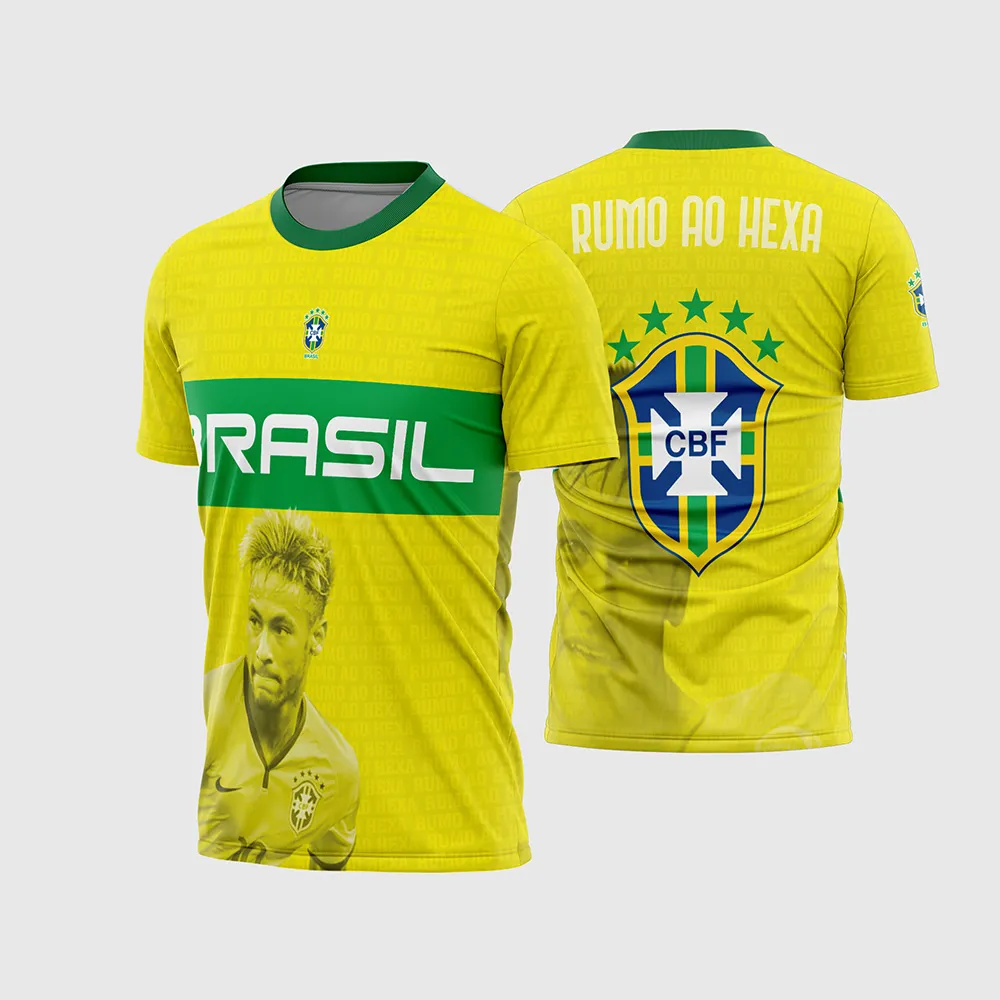 Arte Vetor Camisa Conceito Seleção Brasileira – Neymar Jr – Rumo Ao Hexa - Image 2