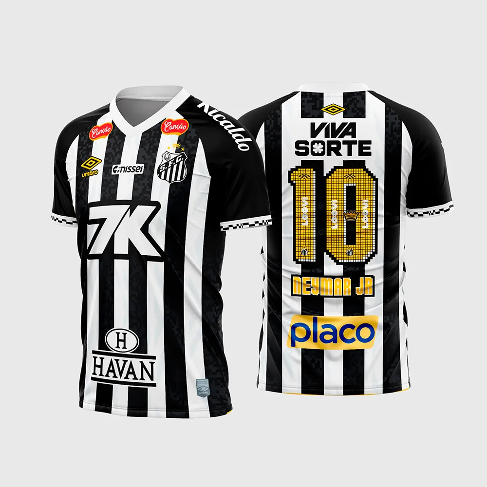Arte Vetor Camisa Santos Reserva 2025 – 2026 - Image 2