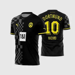 Arte Vetor Estampa Camisa Borussia Dortmund Reserva 2022-23