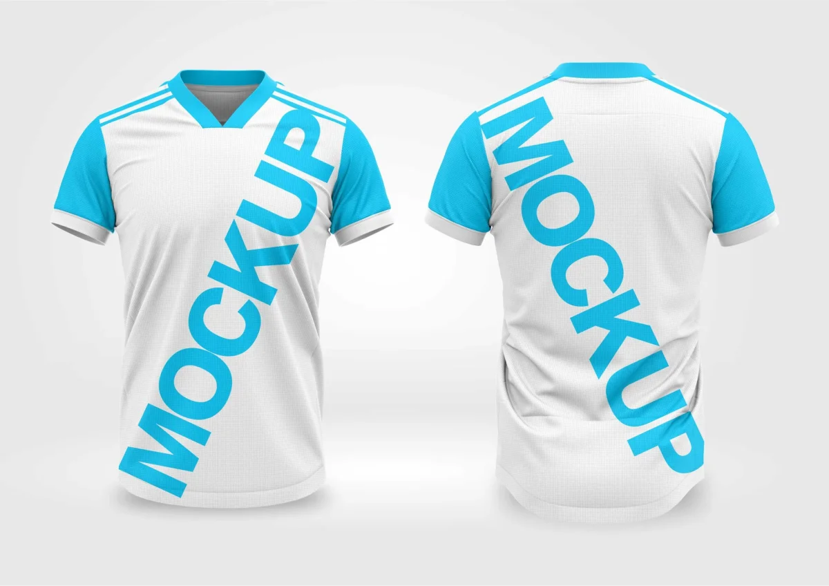 Mockup Camisa Gola V Adidas Editavel Corel Draw x7 - Image 2