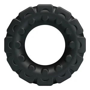 Anel Pénis Silicone Suave Crazy Bull — Modelo 5 Laiden | Ø2,8cm Ajustável ⚫