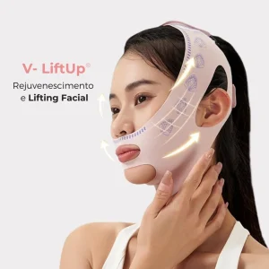 V- LiftUp - Máscara Coreana - Levanta o rosto, suaviza rugas e reduz papada