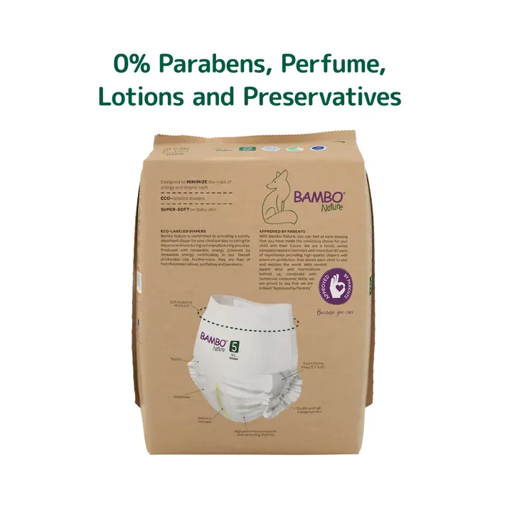 Fraldas Cueca Bambo Nature 5 XL 12-18Kg - 95 unidades - Image 7