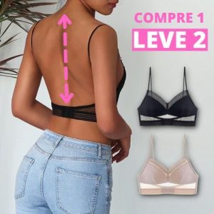 [Compre 1 e Leve 2] Sutiã de Renda Invisível com Efeito Silicone - ViewZone©