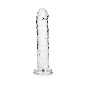 Dildo RealRock Transparente Crystal Clear | Versátil e Elegante | 15,5cm Ø2.8cm