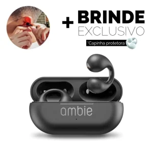 Auscultador de Condução Óssea- Ambie™ (+BRINDE EXCLUSIVO)
