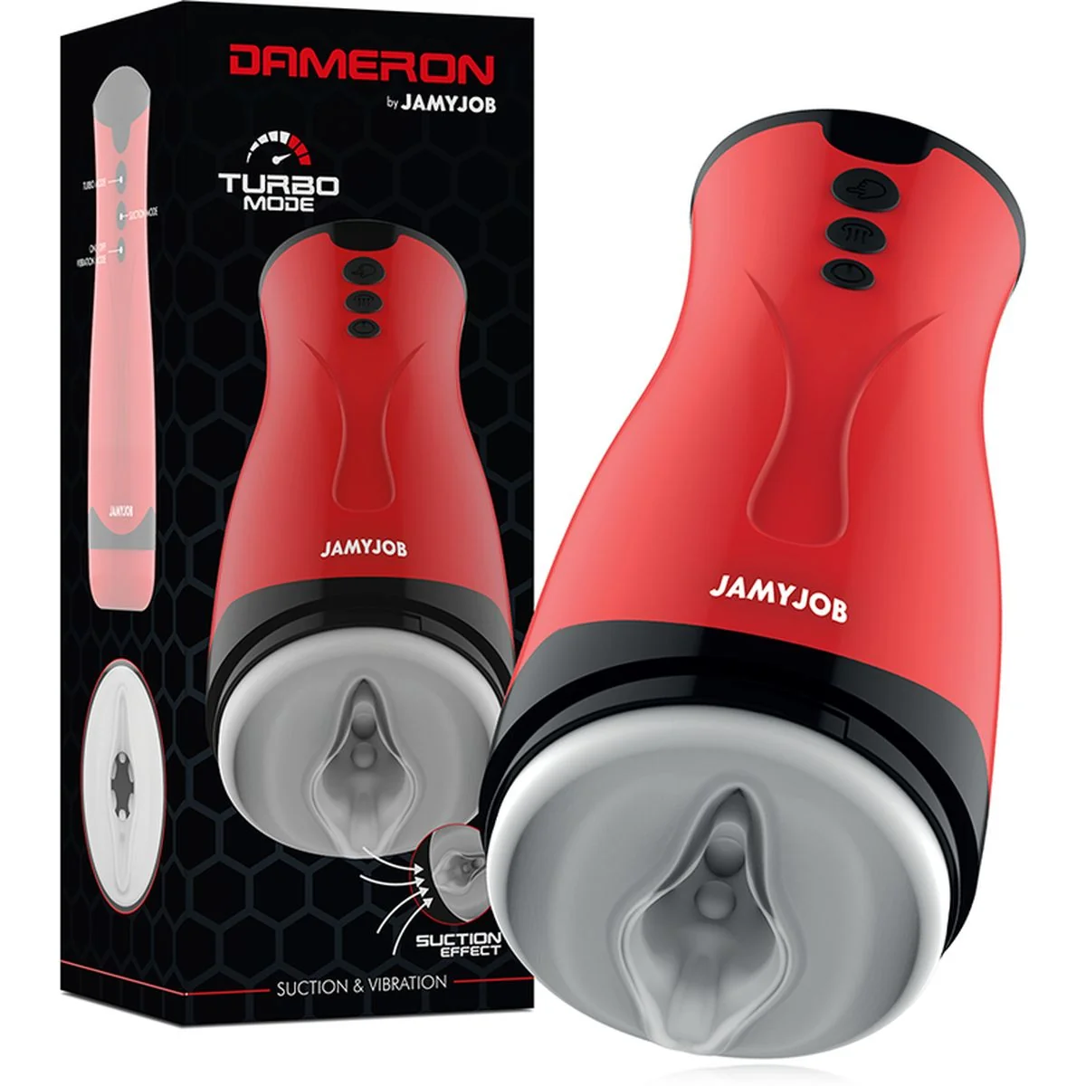 Masturbador Automático Dameron JamyJob | Sucção + Vibração | Design Ergonómico | Recarregável - Image 8