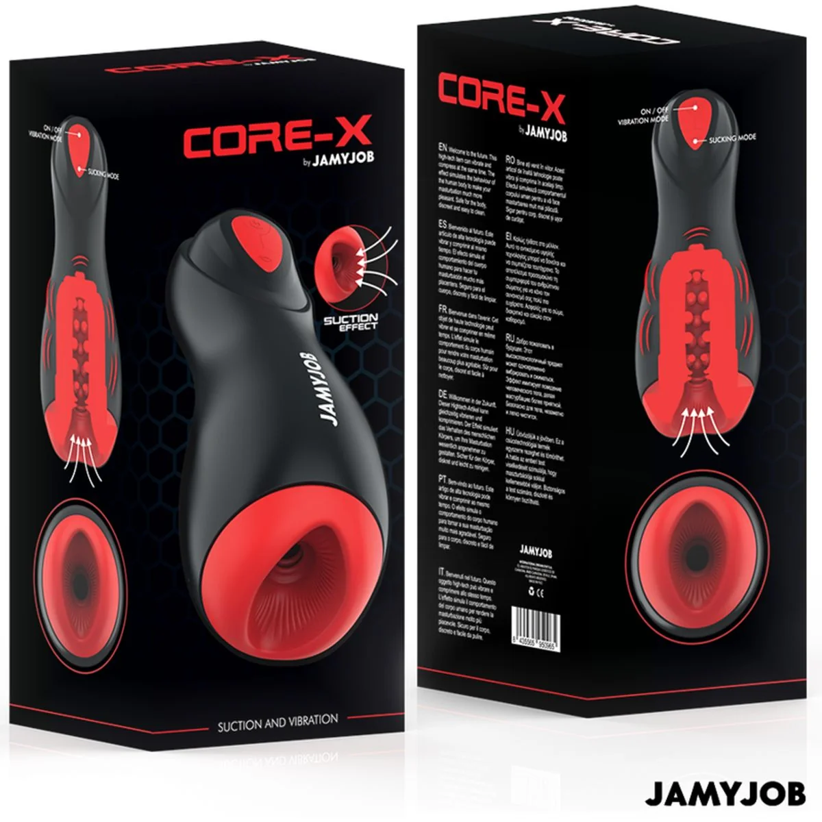 Masturbador Automático CORE-X JamyJob | Sucção + Vibração | 5+5 Modos | Recarregável - Image 8