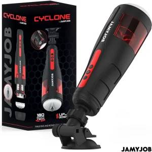 Masturbador Automático CYCLONE JamyJob | 10 Rotações + 10 Impulsos | Recarregável