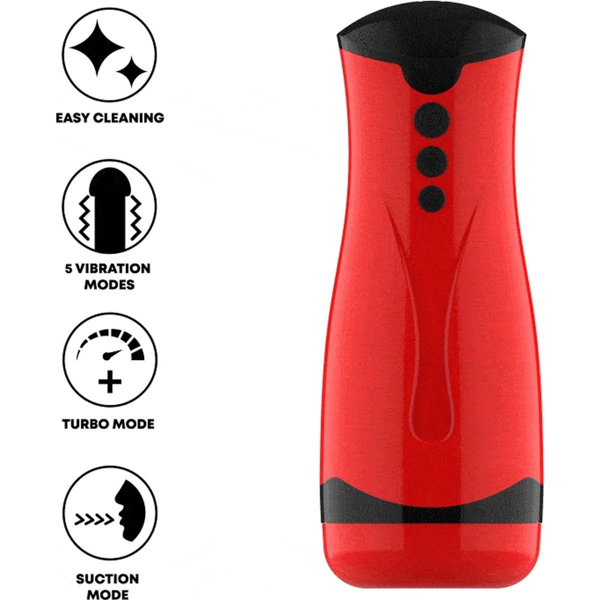 Masturbador Automático Dameron JamyJob | Sucção + Vibração | Design Ergonómico | Recarregável