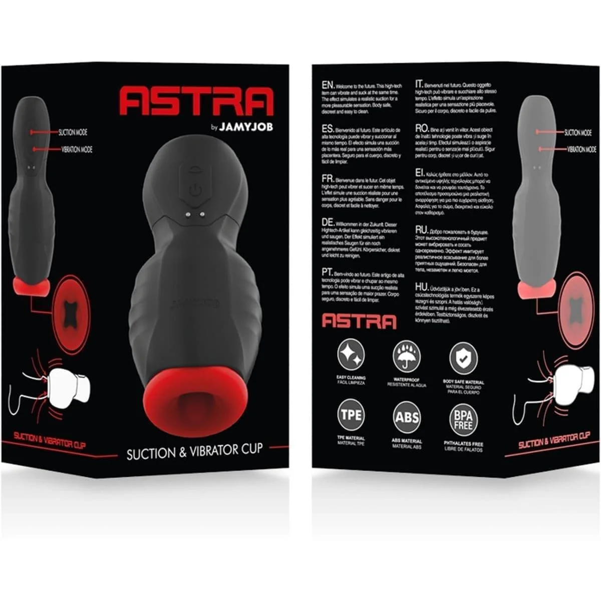 Masturbador Astra JamyJob | 9 Vibrações + 3 Sucções | Silicone Premium | Recarregável - Image 7