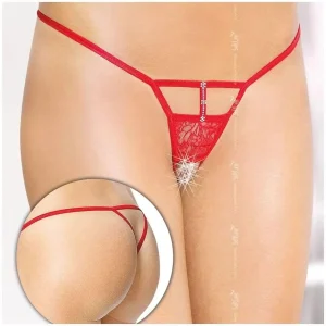 Tanga com Abertura Vaginal e Anal Softline 246130 – Prazer Sem Limites em Vermelho ❤️🔥